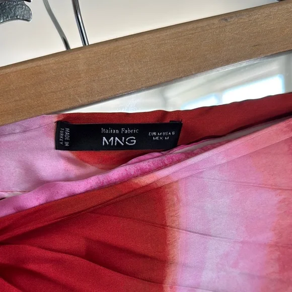 Mango Red A-Line Pleated Skirt for Cocktail - Picture 3 of 5